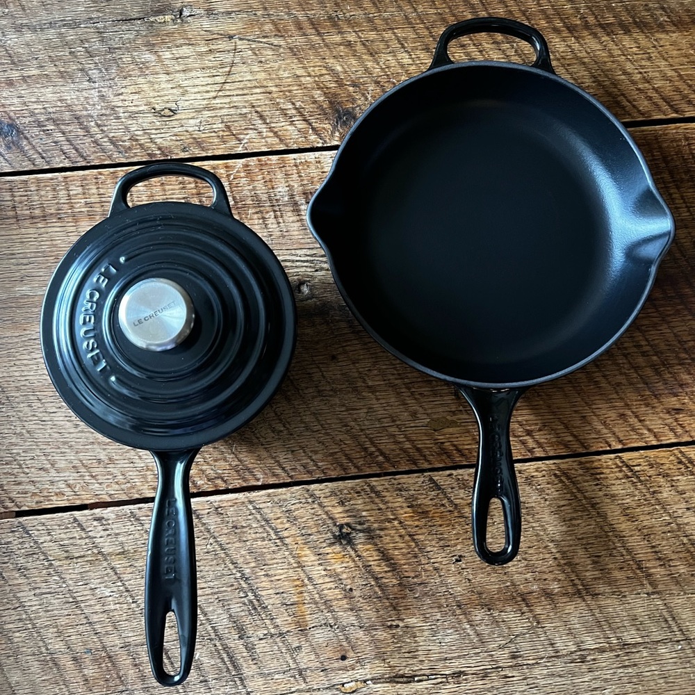 Le Creuset Black Onyx Pair